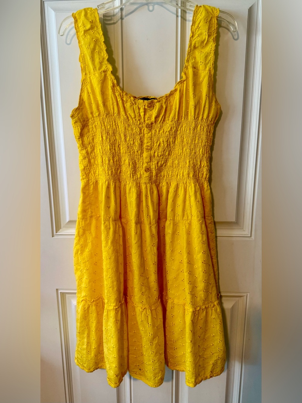 Yellow Smocked Sundress
